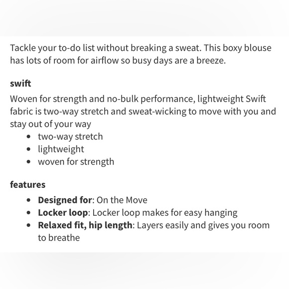 Lululemon Full Day Ahead Shirt size 8 - Picture 3 of 7